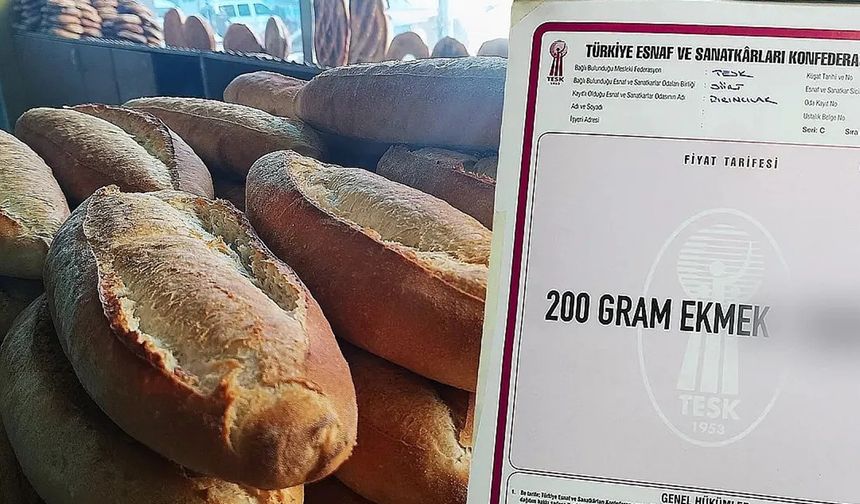 Komşu İlde Ekmeğe Zam Yapıldı