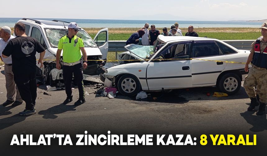 Ahlat’ta Zincirleme Kaza: 8 Kişi Yaralandı