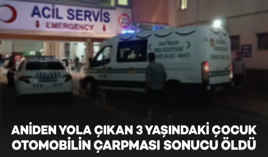 Annesini Elinden Fırlayıp Yola Atlayan Çocuğa Otomobil Çarpması Sonucu Öldü