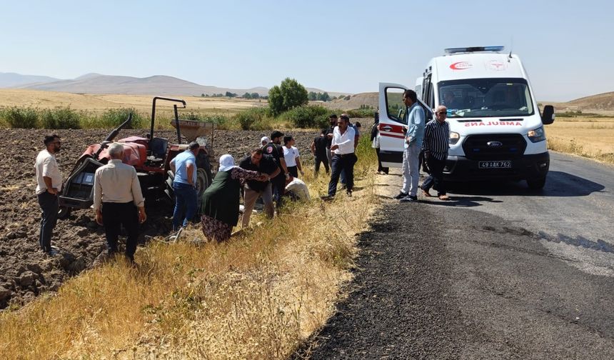 Muş’ta traktörün altında kalan 21 yaşındaki genç hayatını kaybetti