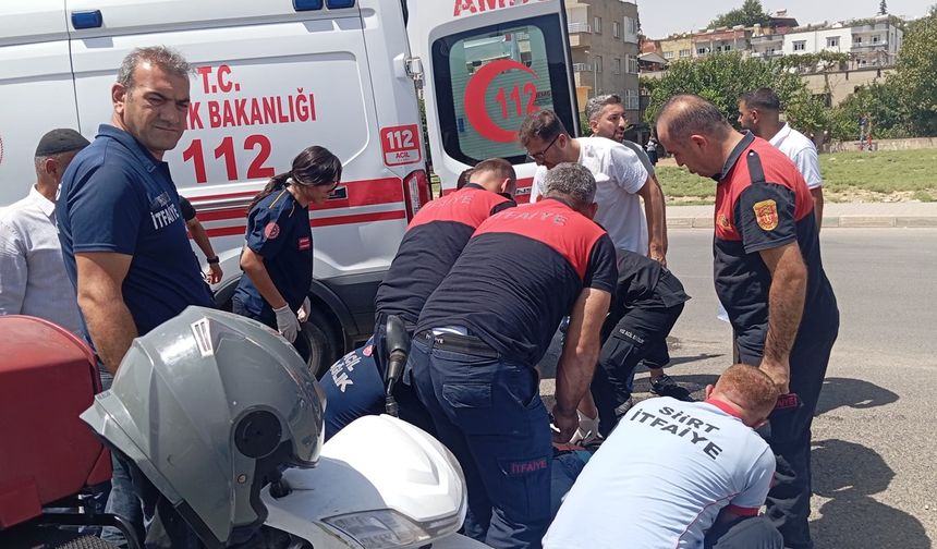 Siirt’te Otomobil ile Motokurye Çarpıştı: 1 Yaralı