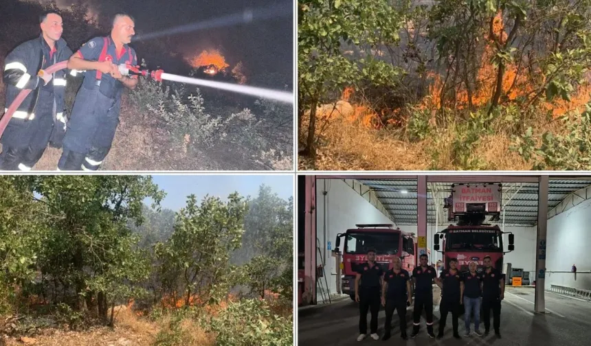 İtfaiyesi Lice’deki Orman Yangınına Müdahale Etti