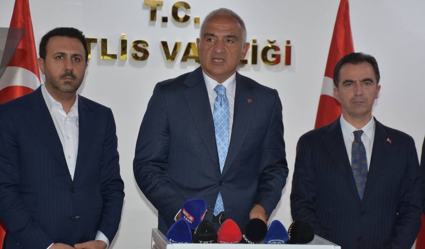 Kültür Bakanı Ersoy Bitlis'te konuştu