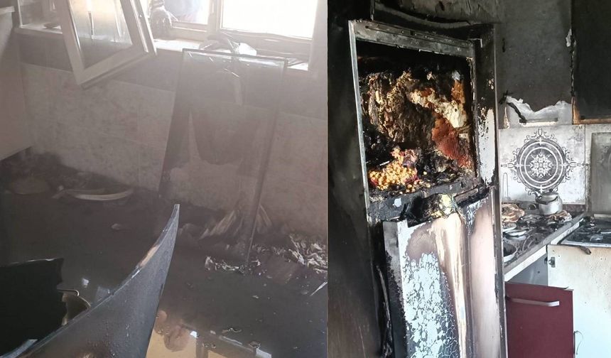 Van’da ev yangını: Maddi hasar oluştu