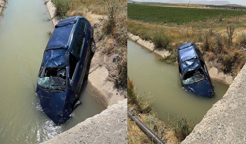 Ahlat'ta hafif ticari araç su kanalına düştü: 1 ölü, 2 yaralı