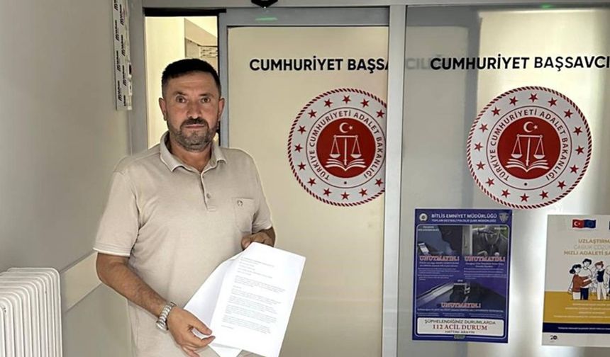 Bitlisli Vatandaştan örnek davranış: Çifte vatandaş siyonistler için suç duyurusu
