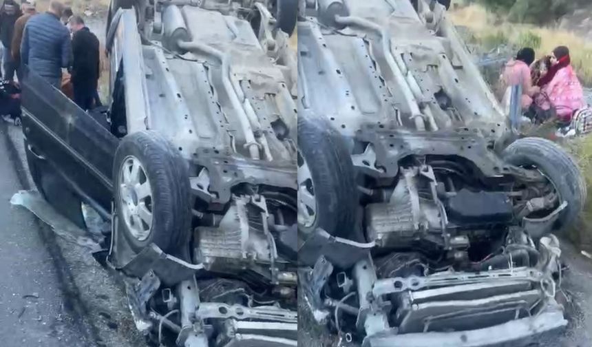 Kızlarını üniversiteye götüren aile kaza yaptı: 3 yaralı