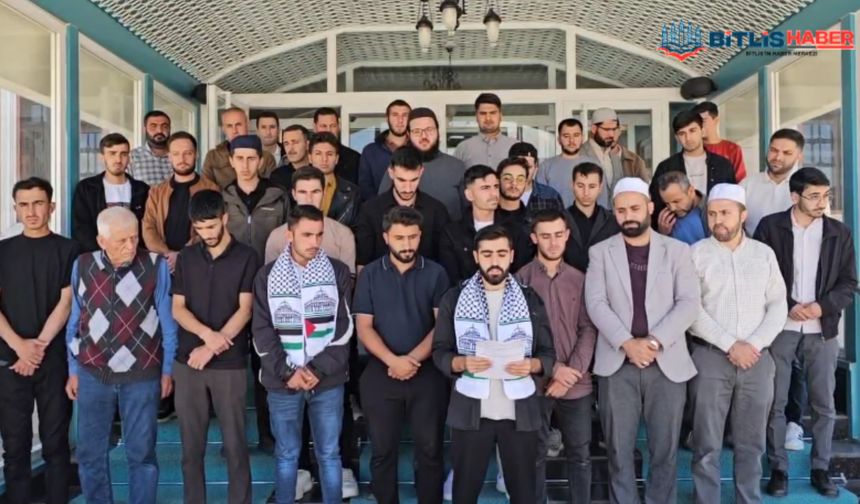Eren Üniversitesi öğrencilerinden ‘Aksa Tufanı’ yıl dönümü basın açıklaması