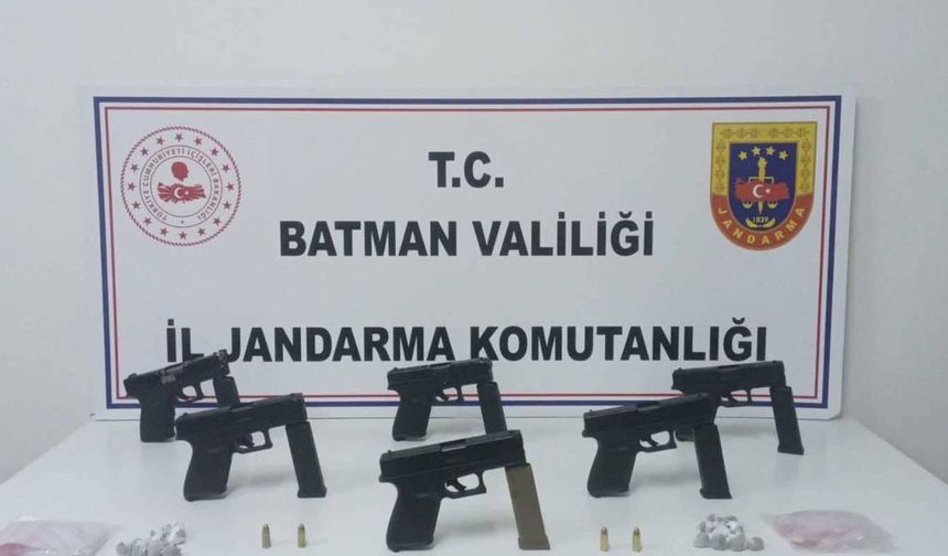 Batman’da Silah ve Uyuşturucu Operasyonu: 6 Tutuklama