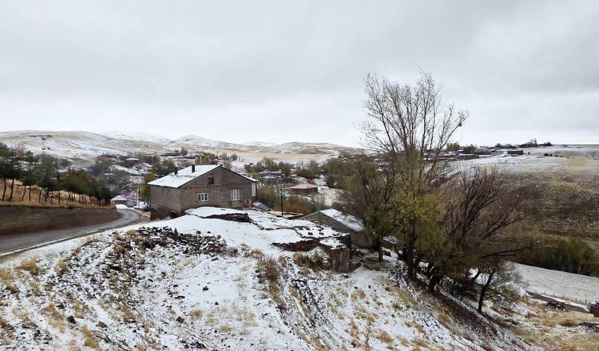 Bitlis’te Yüksek Kesimlerdeki Köyler Beyaza Büründü