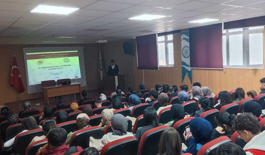 Bitlis Eren Üniversitesi'nde “İş Müfettişlik Mesleği ve Çalışma Hayatındaki Gelişmeler” Konulu Konferans