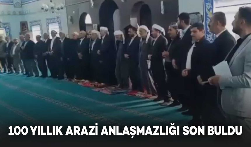 100 Yıllık Arazi Anlaşmazlığı Barışla Son Buldu
