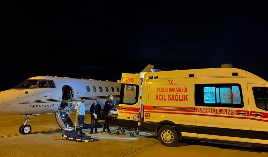 11 Yaşındaki Çocuk İçin Uçak Ambulans Havalandı