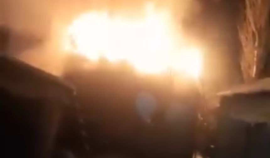 Kalorifer kazan dairesi cayır cayır yandı