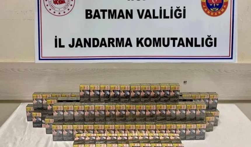 Gercüş ve Hasankeyf yollarında kaçak sigara operasyonu