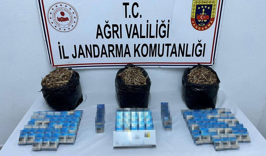 Jandarmadan Kaçakçılığa Darbe: Sigara ve Safran Tohumu Ele Geçirildi