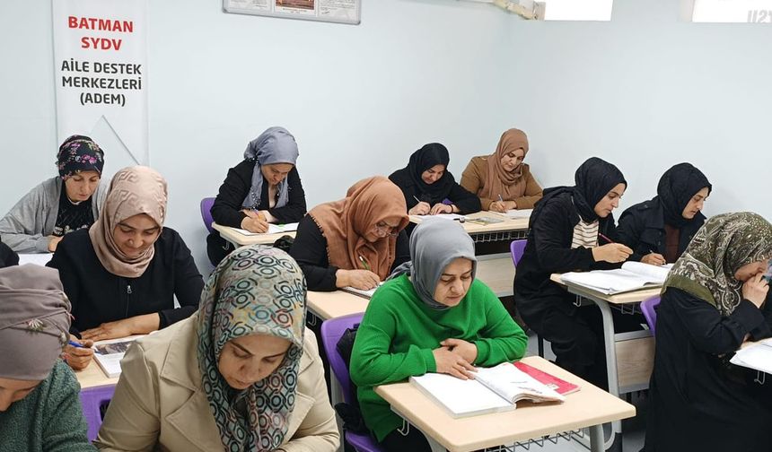 Batman’da Okuma Yazma Kurslarına Yoğun İlgi