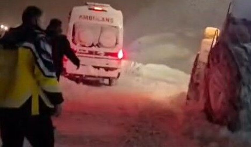 Hakkari’de hasta kurtarma operasyonu