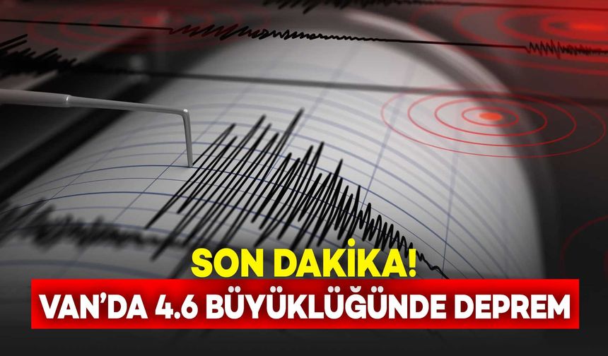 Van’da 4,6 Büyüklüğünde Sarsıcı Deprem Meydana Geldi