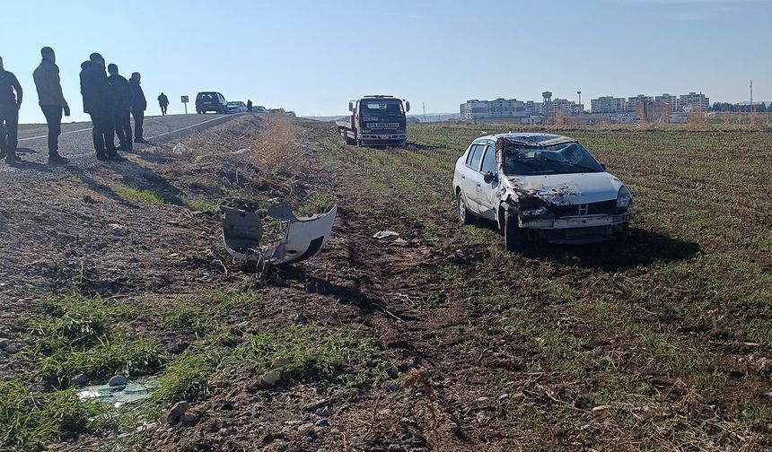 Diyarbakır’da otomobil takla attı: 1 yaralı