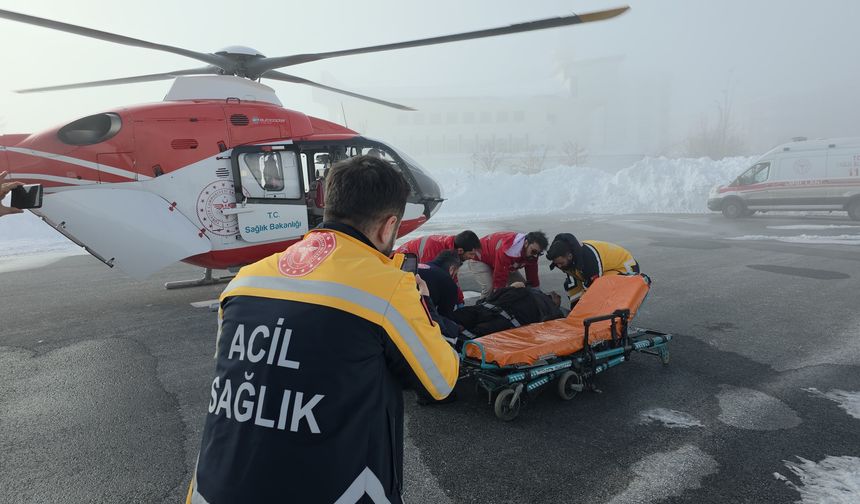 KOAH Hastası Ambulans Helikopterle Hastaneye Ulaştırıldı