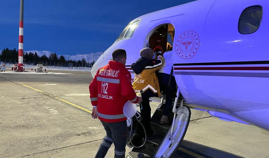 Kalp yetmezliği gelişen 5 aylık bebek Ankara’ya sevk edildi