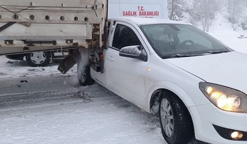Buzlanma Kazaya Neden Oldu: 1 Yaralı