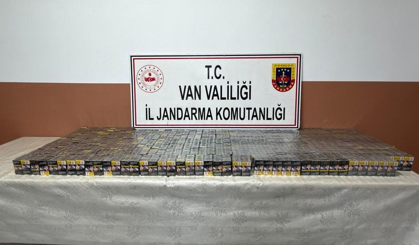 Van'da bin 540 paket gümrük kaçağı sigara ele geçirildi