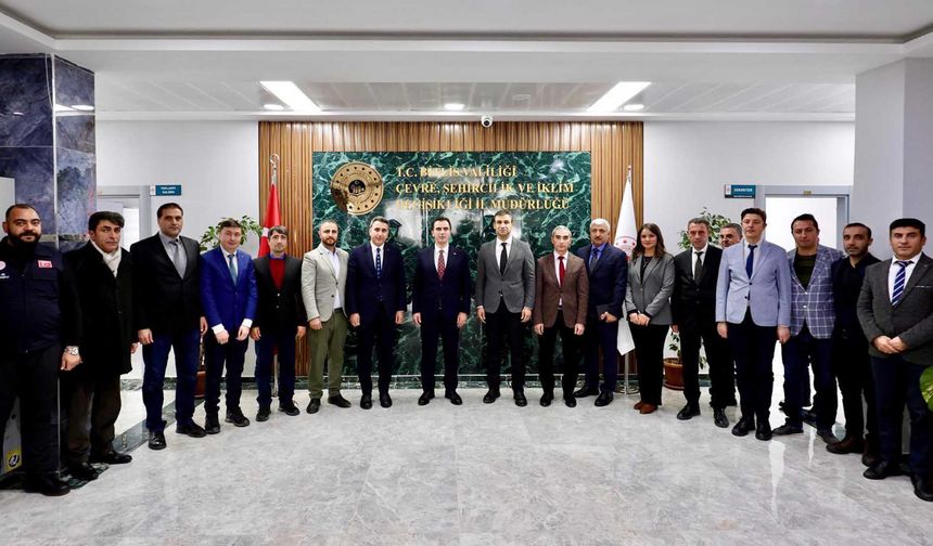 Bitlis Valisi Karakaya, Çevre, Şehircilik ve İklim Değişikliği İl Müdürlüğünü Ziyaret Etti