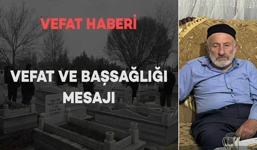 Bitlisli Hemşehrimiz H. Mehmet Tutuğ Vefat Etmiştir