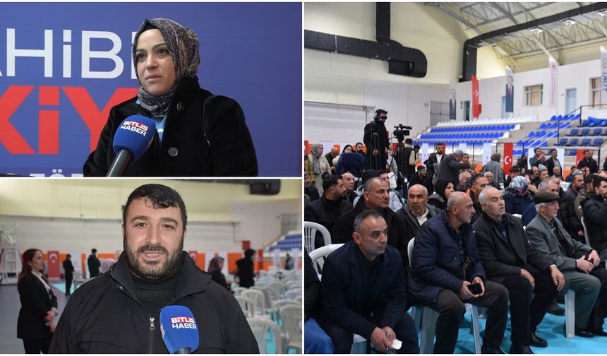 Bitlis’te TOKİ kurası için başvuru yapanlar merakla isminin çıkmasını beklediler