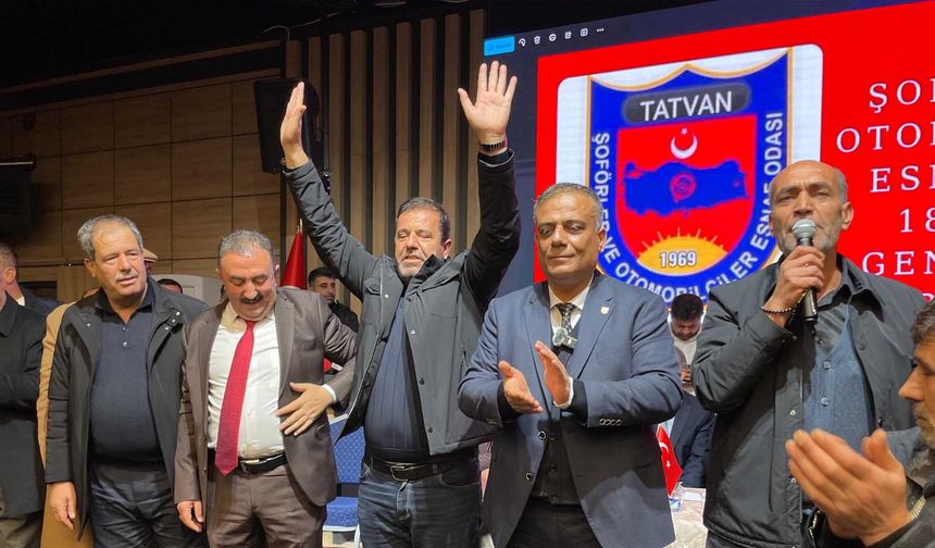 Tatvan Şoförler Odası’nda 18. Olağan Genel Kurulu Başkanlık Seçimi Yapıldı