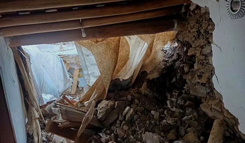 Batman’da Heyelan Evin Üzerine Düştü