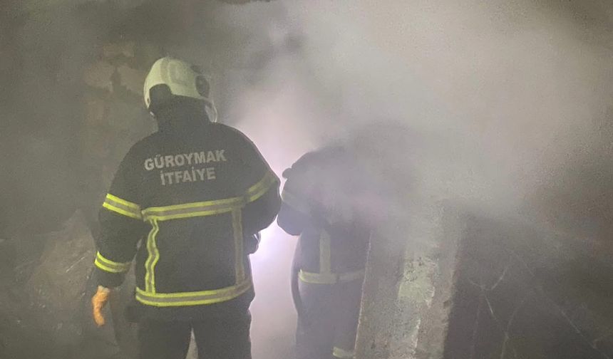 Güroymak’ta Tandır Yangını Paniğe Neden Oldu