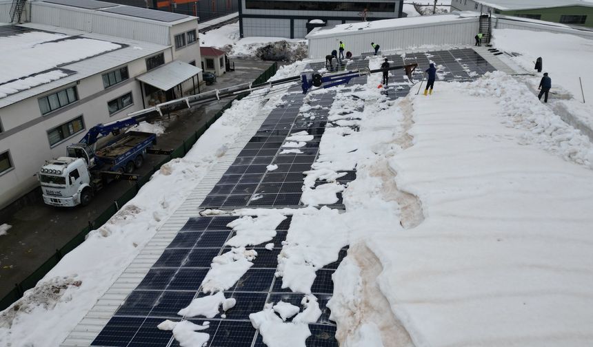 Bitlis OSB’de karla mücadelede vinçli çözüm