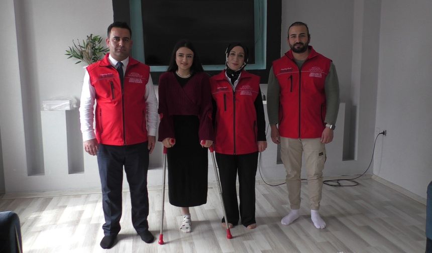 Bitlis’te Umut Olan Destek: Bacağını Kaybeden Şevin, Protezine Kavuşuyor