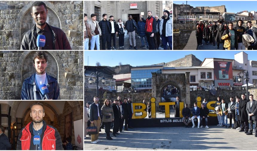 Farklı ülkeden geldiler: Bitlis'in tarihi mekanlarına hayran kaldılar
