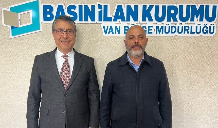 Bitlis Haber Yazı İşleri Müdürü Tontaş'tan BİK Van Bölge Müdürü Karadağ'a ziyaret
