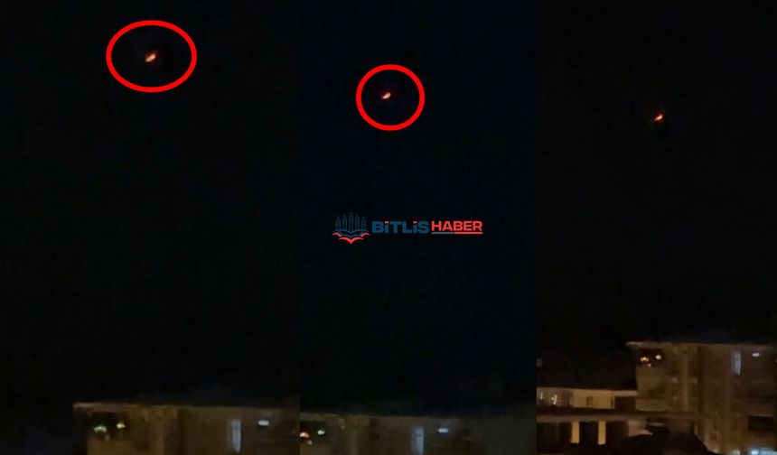 İran Füzeleri Bitlis Semalarında Görüntülendi