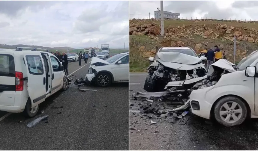 İki aracın çarpıştığı kazada 6 kişi yaralandı