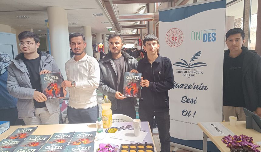 Üniversite öğrencilerinden Gazze için stant