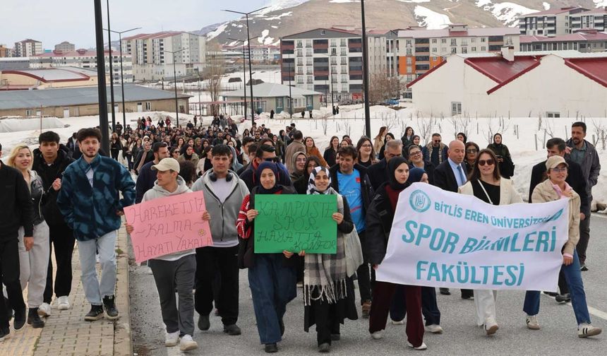 Bitlis Eren Üniversitesi’nde 7 Nisan Dünya Sağlık Günü Yürüyüşü