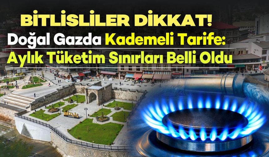 Bitlisliler dikkat! Doğal gazda sınırı aşan daha fazla ödeyecek