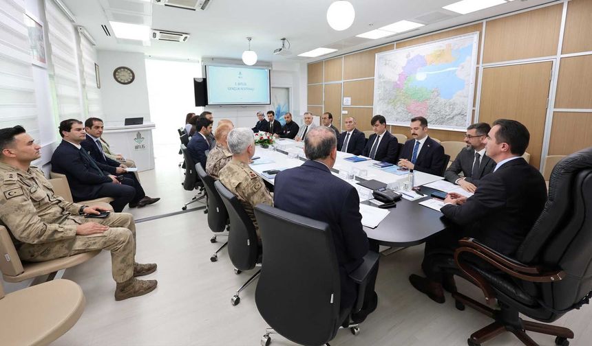 Bitlis’te Gençlik Festivali Hazırlıkları Masaya Yatırıldı