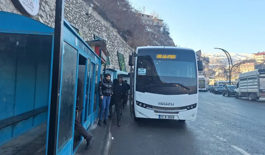 Bitlis'te toplu taşıma ücretlerine bir zam daha