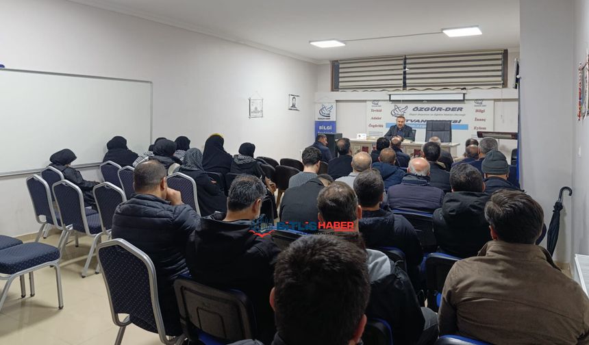 Bitlis'te 'Aksa Tufanı: Tarihin Dönüm Noktası ve Tarihin Manifestosu' Semineri Gerçekleştirildi