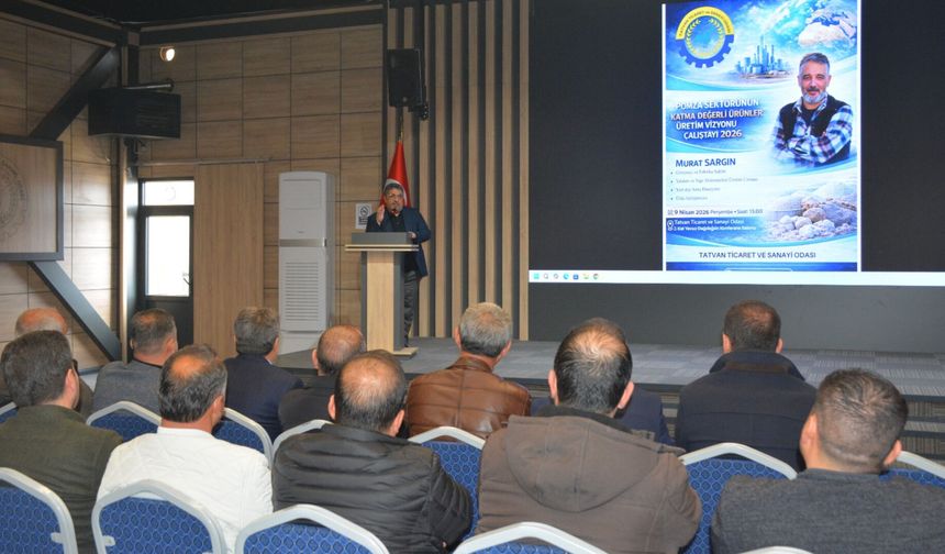 Tatvan'da 'Pomza Sektörünün Katma Değerli Ürünler Vizyonu'  konulu çalıştay gerçekleştirildi