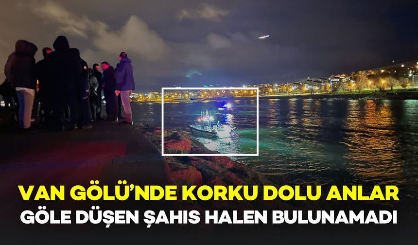 Van Gölü’nde Korku Dolu Anlar: Göle Düşen Şahıs Aranıyor