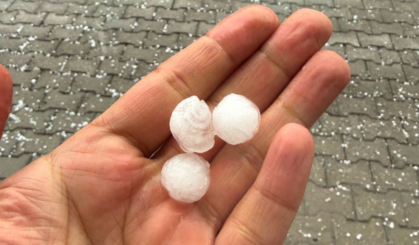 Tatvan’da Dolu Yağışı Hayatı Olumsuz Etkiledi