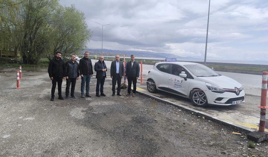 Ahlat’ta Direksiyon Sınavı Alanı Yerinde İncelendi